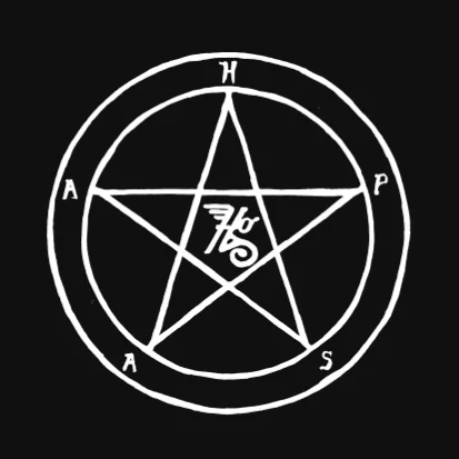 Hapas Logo inside pentagram